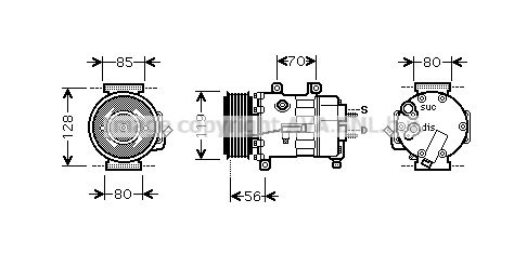 AVA QUALITY COOLING Kompresors, Gaisa kond. sistēma CNK250
